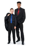 LUCAS (Style #3005-Y) - Black Shirt Tuxedo Package - Youth