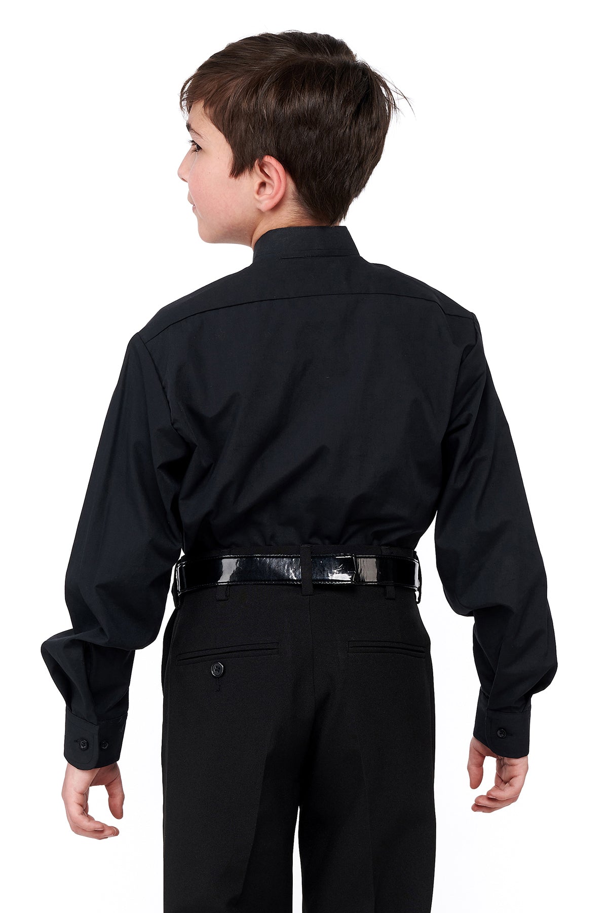 770-Y and 771-Y - Mandarin Collar Non-Pleated Shirt - Youth