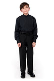 770-Y and 771-Y - Mandarin Collar Non-Pleated Shirt - Youth