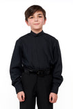 770-Y and 771-Y - Mandarin Collar Non-Pleated Shirt - Youth