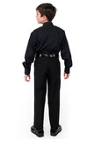 770-Y and 771-Y - Mandarin Collar Non-Pleated Shirt - Youth