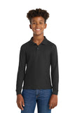 Style #YK500LS Long Sleeve Pique Polo - Youth Fit