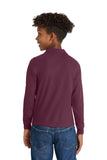 Style #YK500LS Long Sleeve Pique Polo - Youth Fit