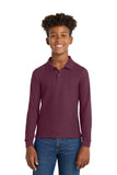 Style #YK500LS Long Sleeve Pique Polo - Youth Fit