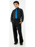 VINCENT (Style #6701-Y) - Black Shirt With Dress Trousers Package - Youth
