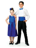 700-Y - White Wing Tip Collar Pleated Tuxedo Shirt - Youth